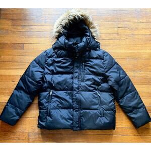 COLE HAAN Signature Puffer Jacket w/Faux Fur Trim Mens sz XL